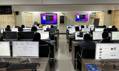 Participants attend a session in the Smart Classroom Facility, College of Computing and Information Sciences (CoCIS). Block A, Makerere University, Kampala Uganda, East Africa.