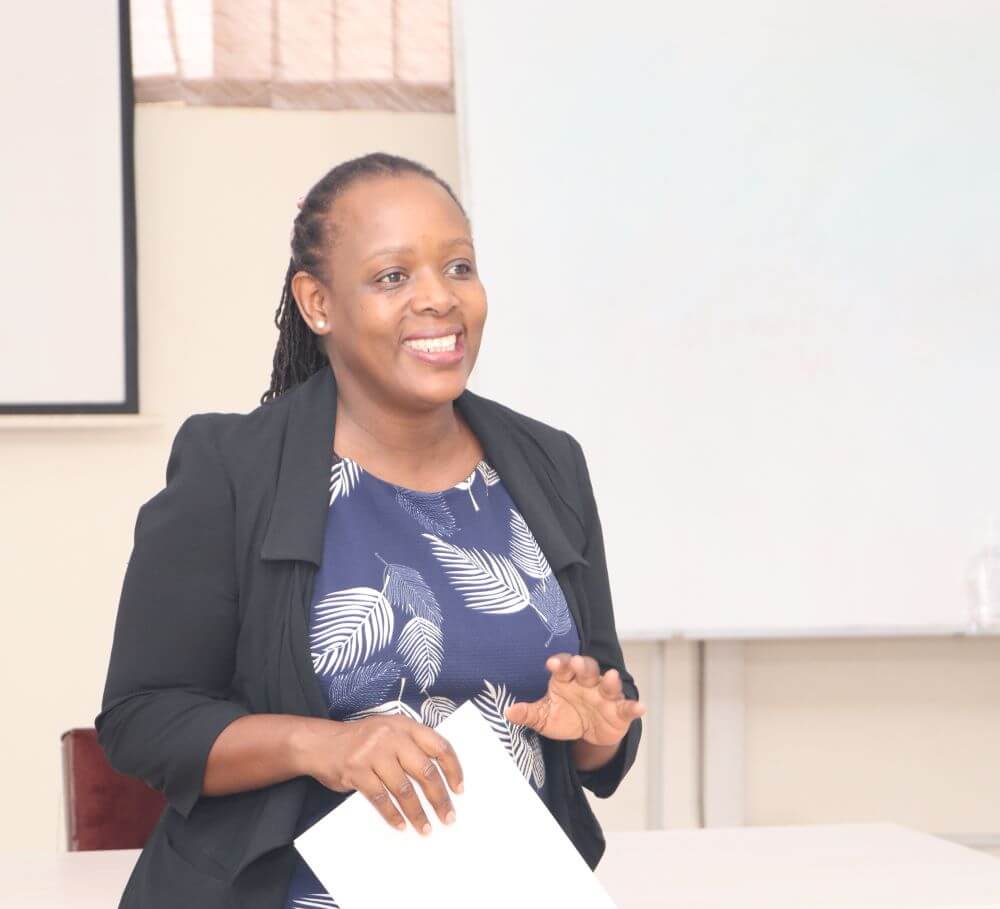 Dr. Marriete representing HoD Computer Science. Two-day workshop on Artificial Intelligence (AI) for students and staff participating in the Erasmus+ exchange program, 11th-12th November 2024, Conference Room, Level 4, College of Computing and Information Sciences (CoCIS), Makerere University, Kampala Uganda, East Africa.