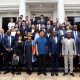 H.E. Amb. Zhang Lizhong and Prof. Henry Alinaitwe (Centre) with Law School Deans, Academicians, researchers and students from Africa and China on 5th November 2024. Law School Deans, Academicians, researchers and students from Africa and China met on 5th November 2024 at School of Law (SoL), Makerere University, Kampala Uganda for the 6th China-Africa Forum for Law School Deans, Uganda, East Africa.