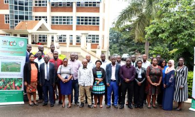 Workshop participants in a group photo during the break session. Department of Geography, Geo-informatics, and Climatic Sciences at Makerere University, in collaboration with the Department of Geography at Kyambogo University, workshop to disseminate research findings from three climate adaptation and mitigation projects funded by the Regional Universities Forum for Capacity Building in Agriculture (RUFORUM), RAINCA, WASCAL, Akademiya2063, and the Carnegie Corporation of New York under the CECAP Program, 19th December 2024, GIS Lab, CoCIS Block A, Makerere University, Kampala Uganda, East Africa.