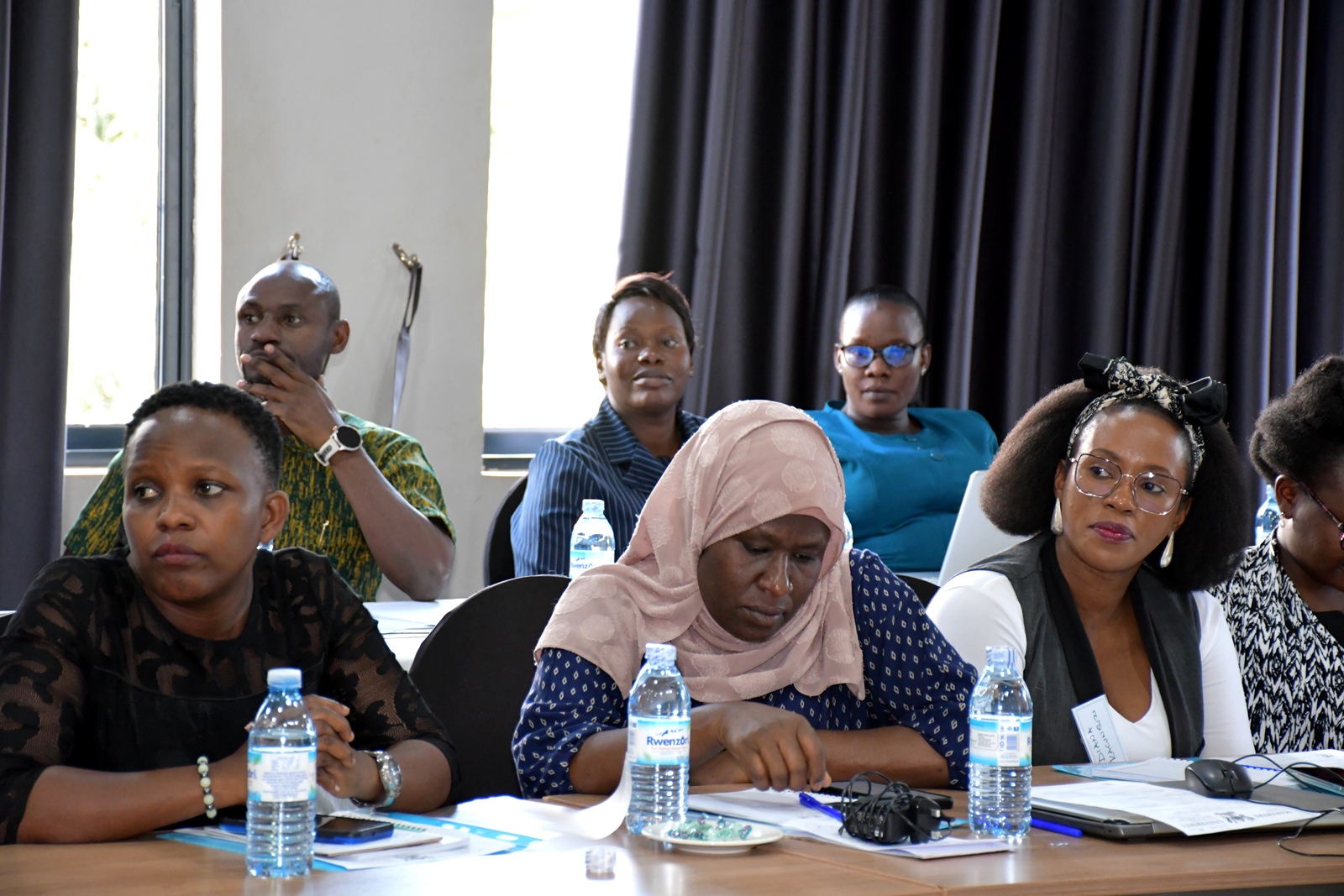 Participants follow proceedings during the workshop. Inaugural comprehensive training program aimed at enhancing the pedagogical and professional competencies of its academic staff, 11th-14th December 2024, Fairway Hotel, organized by the Office of the Deputy Vice Chancellor (Academic Affairs), facilitated by the Centre for Teaching and Learning Support (CTLS), College of Education and External Studies (CEES), Makerere University, Kampala Uganda, East Africa.