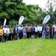 Dr. Nansozi Muwanga (Centrer) and Facilitators pose for a group photo with the Secondary School Student Leaders in the JNLC Gardens, Makerere University on 16th December 2024. The Julius Nyerere Leadership Center (JNLC) transformative three-day Youth Leadership Training program for secondary school student leaders, December 2024 Makerere University, Kampala Uganda, East Africa.