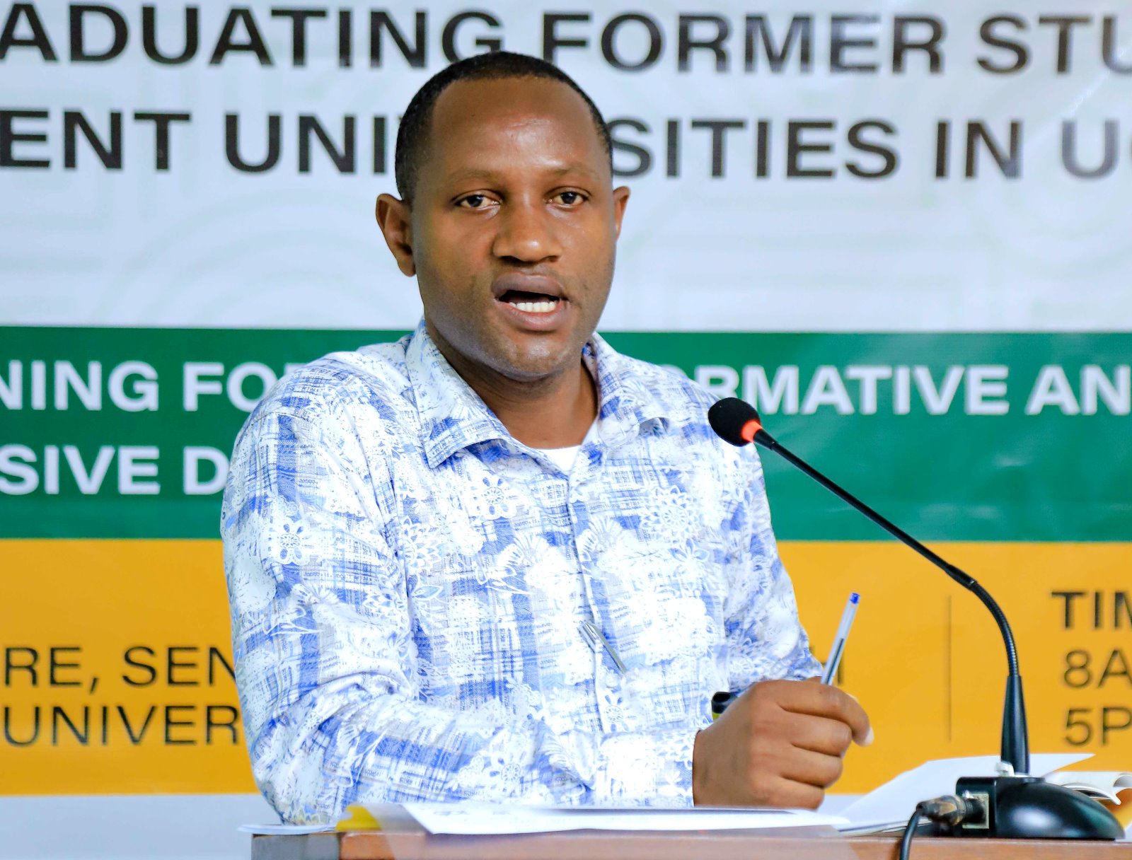 Dr. Edward Silvestre Kaweesi advised student leaders to avoid engaging in conflict. Konrad Adenauer Stiftung-Julius Nyerere Leadership Centre (JNLC) Peace and Security Leadership Training for Finalists and Graduating former Student Leaders in Different Universities in Uganda, Day one, 3rd December 2024, Telepresence Centre, Senate Building, Makerere University, Kampala, East Africa.