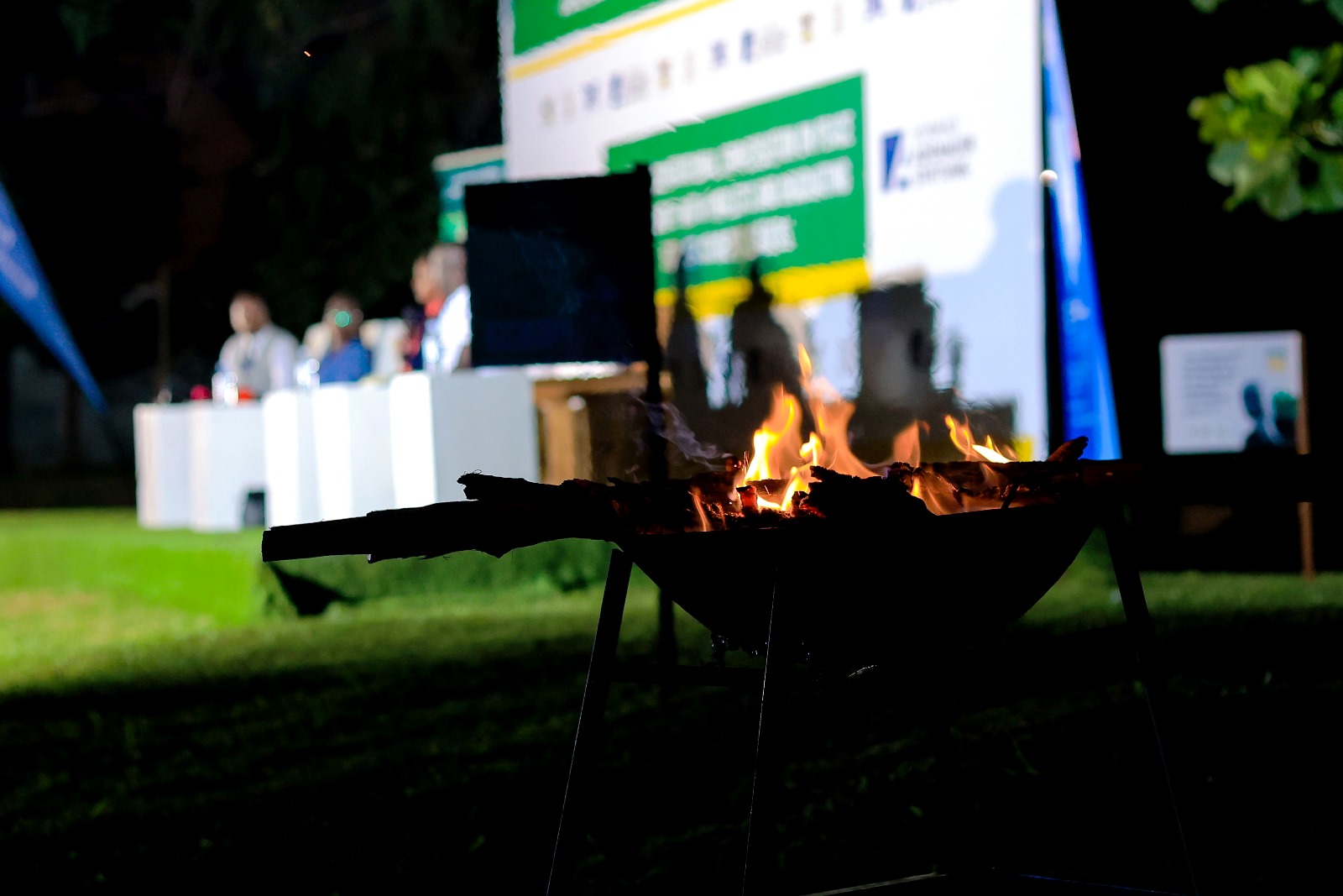 The fireplace at the cross-generational dialogue was kept going. Konrad Adenauer Stiftung-Julius Nyerere Leadership Centre (JNLC) Peace and Security Leadership Training for Finalists and Graduating former Student Leaders in Different Universities in Uganda, Day Three, 5th December 2024, JNLC Gardens, Pool Road, Makerere University, Kampala Uganda, East Africa.