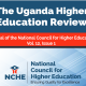 The cover page of the Uganda Higher Education Review Vol 12, Issue 1. NCHE, Kampala Uganda, East Africa.