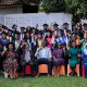 Graduates and officials pose in a photo at the event. 75th Graduation Ceremony, Day 5, CAES, CEDAT and CHUSS. Celebration of completion of 36 Mastercard Foundation Scholars, 17th January 2025, Guest House, Makerere University, Kampala Uganda, East Africa.