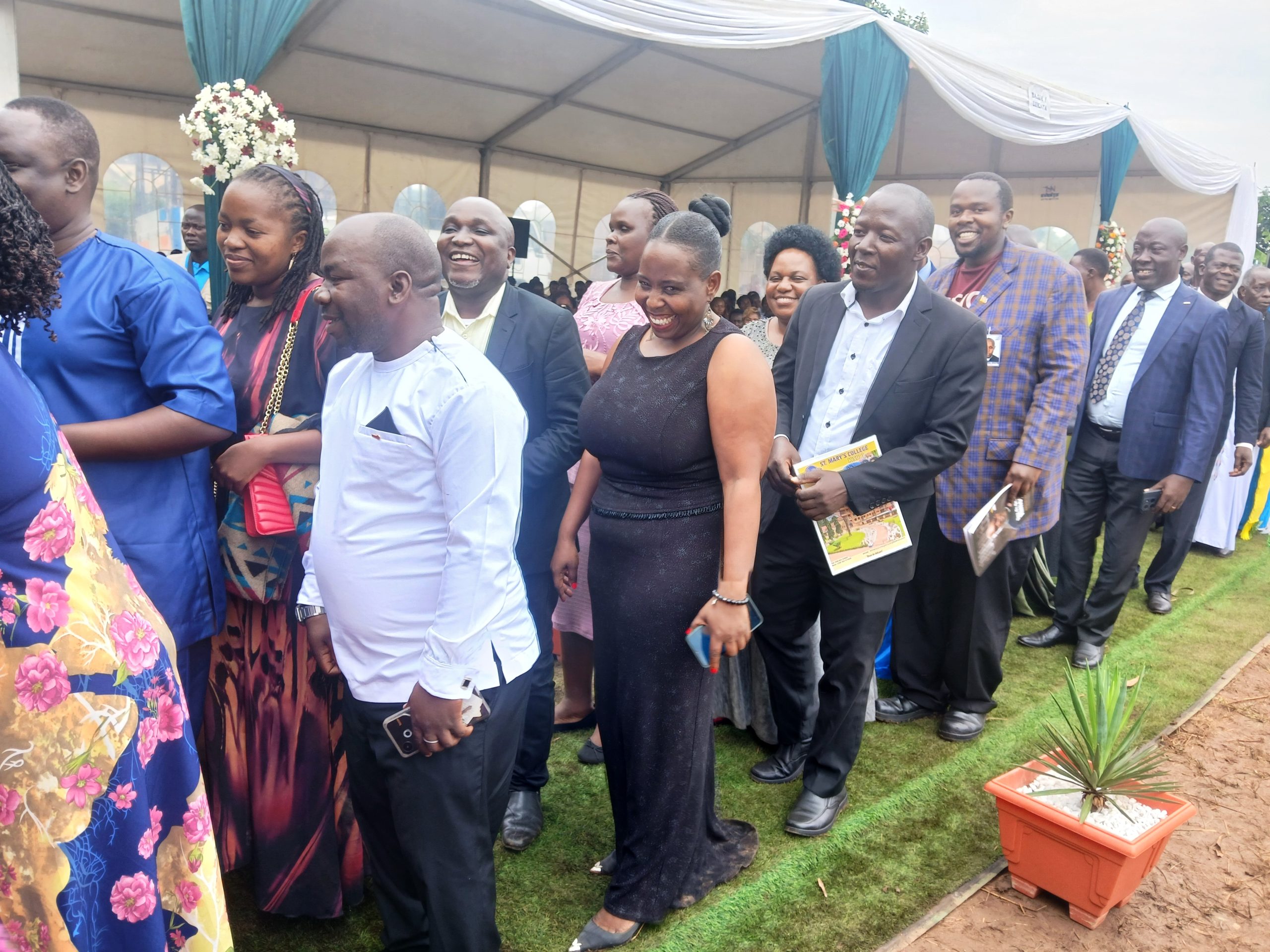 Delegation from the College of Education and External Studies (CEES) attend Dr Joseph Kimoga, an Associate Professor at the East African School of Higher Education Studies and Development, Makerere University, Kampala, priestly silver jubilee celebrations, 11th January 2025 at his parents’ home in Baja, Bukulula Parish, Masaka Diocese, Uganda, East Africa.