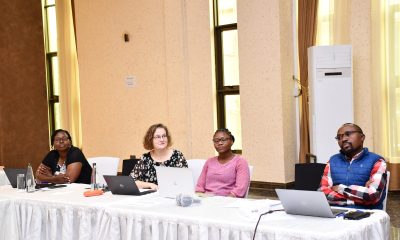 Left to Right: The research team, Dr. Kellen Aganyira, Prof. Tiina Kontinen, Dr. Judith Kahamba and Dr. Karembe Ahimbisibwe. College of Education and External Studies (CEES), Makerere University in collaboration with international partners dissemination seminar of study on "Enacted Citizenship in Times of Uncertainty," ocused on teachers' lived experiences during the COVID-19 pandemic in Uganda and Tanzania, Nican Resort Hotel, Kampala Uganda, East Africa.