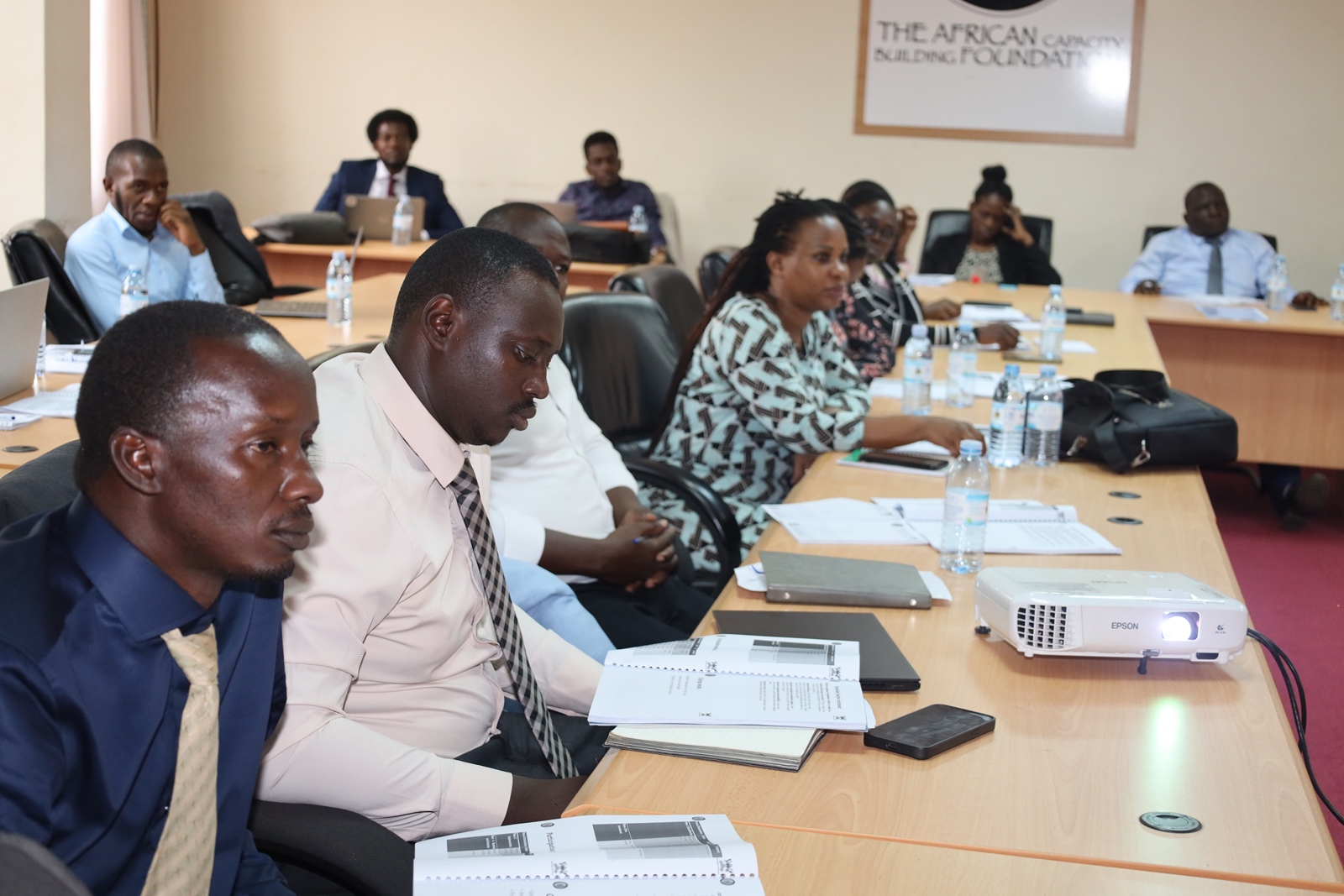 Some of the participants that took part in the training. Public Investment Management (PIM) Centre of Excellence commencement of three-day training program titled "Essentials of Public Investment Management," 20th January 2025, Conference Room, Level 2, School of Business, the College of Business and Management Sciences (CoBAMS), Makerere University, Kampala Uganda, East Africa.