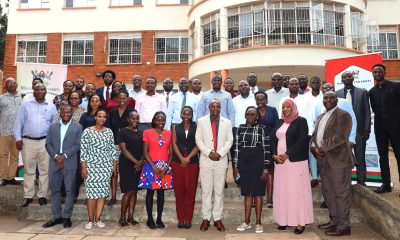 Prof. Edward Bbaale (Centre in suit) with facilitators and participants at the event. Public Investment Management (PIM) Centre of Excellence commencement of three-day training program titled "Essentials of Public Investment Management," 20th January 2025, Conference Room, Level 2, School of Business, the College of Business and Management Sciences (CoBAMS), Makerere University, Kampala Uganda, East Africa.