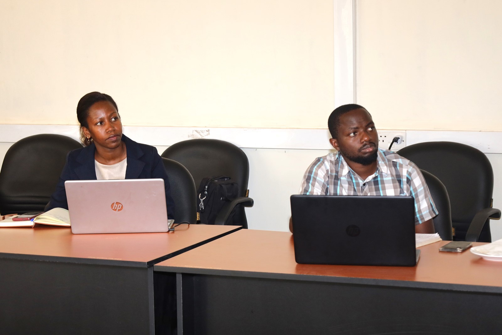 Some of the participants follow proceedings. Statistics and Data Science (SDS) Working Group training to build capacity in Artificial Intelligence (AI) and Machine Learning (ML) among its members kick off Monday, 20th January 2025 facilitated by experts from Uganda Revenue Authority (URA), Housing Finance Bank, and the School of Statistics and Planning (SSP), Makerere University, Kampala Uganda, East Africa and will run until 24th January 2025. Participants are being equipped with a wide range of skills, covering topics such as text mining, unsupervised learning, neural networks, Geographic Information Systems (GIS), and more.