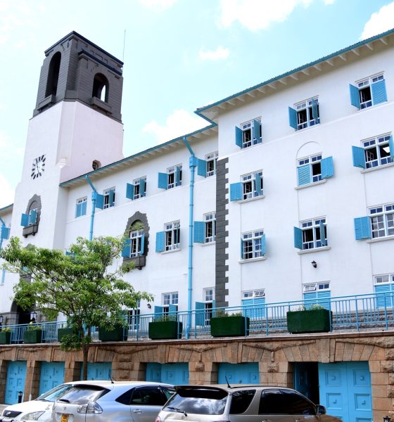 Front View of the reconstructed Main Building, Makerere University. Date Taken 8th November 2024. Kampala Uganda, East Africa.