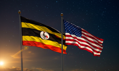 Flags of Uganda and the U.S. Photo: ImageFX