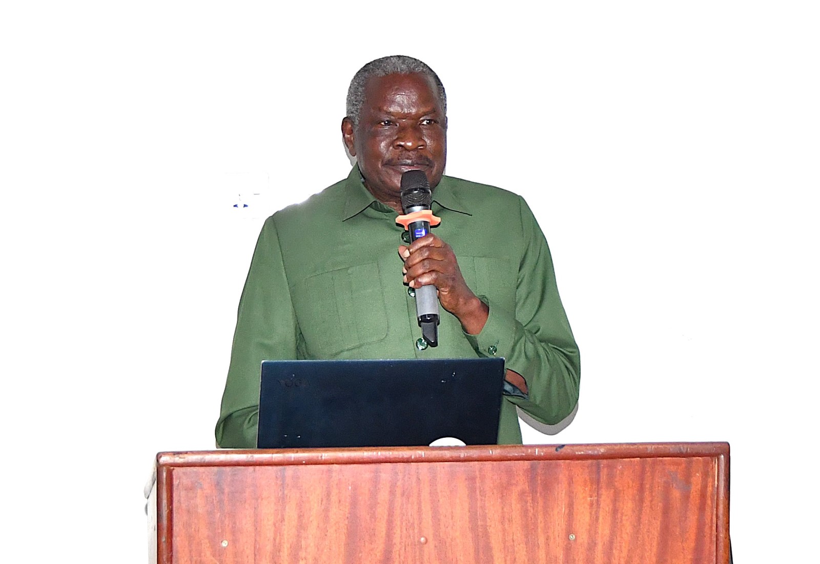 Hon. Mario Obiga Kania addresses participants. Makerere University Urban Action Lab, College of Agricultural and Environmental Sciences (CAES) launch of comprehensive report, part of the African Cities Research Consortium (ACRC) program, detailing key challenges affecting urban development in Kampala, one of Africa’s fastest-growing cities, annual population growth rate of 5.6%, by Hon. Mario Obiga Kania, Minister of State for Urban Development, 13th February 2025, Fairway Hotel, Uganda, East Africa.