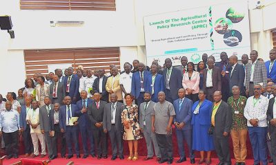 Stakeholders in the Agricultural Sector at the launch of the Agricultural Policy Research Centre in the School of Public Health Auditorium at Makerere on 24th February 2025. Official launch of Agricultural Policy Research Centre (APRC), College of Agricultural and Environmental Sciences (CAES) by Uganda’s Minister of Agriculture, Animal Industry, and Fisheries (MAAIF), represented by Mr. Steven Byantwale, the Commissioner for Crop Protection, 24th February 2025, Makerere University School of Public Health Auditorium, Kampala Uganda, East Africa.