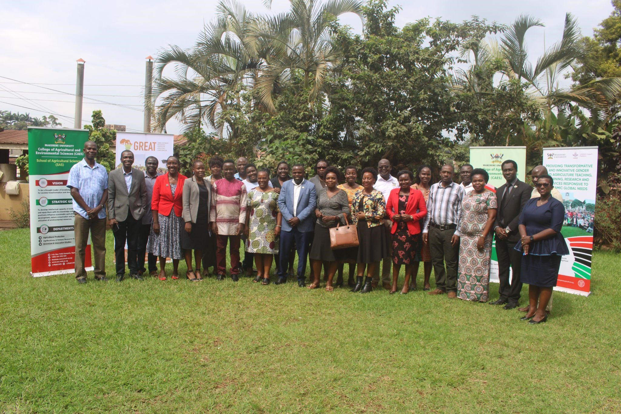 Stakeholders during the Physical consultation workshop in Kampala. Credit: Geoffrey Kasujja. Efforts to enhance the gender and agriculture curriculum as an avenue to drive equitable and inclusive agricultural development. This work was done through a partnership between the Makerere University, Kampala Uganda, East Africa and the CGIAR GENDER Impact Platform.