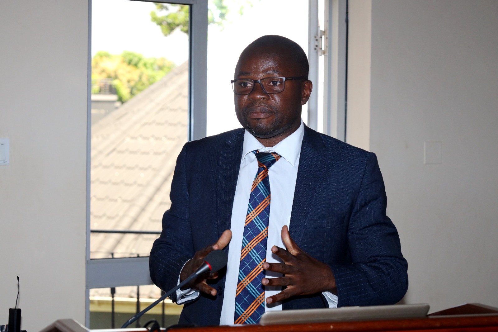 Prof. Ibrahim Mike Okumu, represented the Centre Director, Prof. Edward Bbaale. Public Investment Management (PIM) Centre of Excellence, College of Business and Management Sciences (CoBAMS), Makerere University, Kampala, Day 1 of three-day refresher training for members of the Development Committee (DC) of the Ministry of Finance, Planning and Economic Development, 19th February 2024, Jinja Uganda, East Africa.