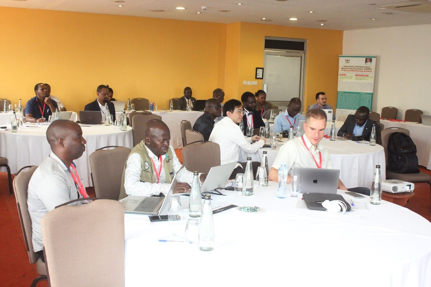 A multi-disciplinary set of stakeholders at the workshop. Makerere University in partnership with Glasgow, UK and University of Stockholm, Sweden with support from Europe’s CIVIS  University Alliance, multi-disciplinary workshop "One Health and Diagnosing Zoonoses – Understanding the Importance of Climate Change in Disease Prevalence", at Kabira Country Club, Kampala, Uganda East Africa