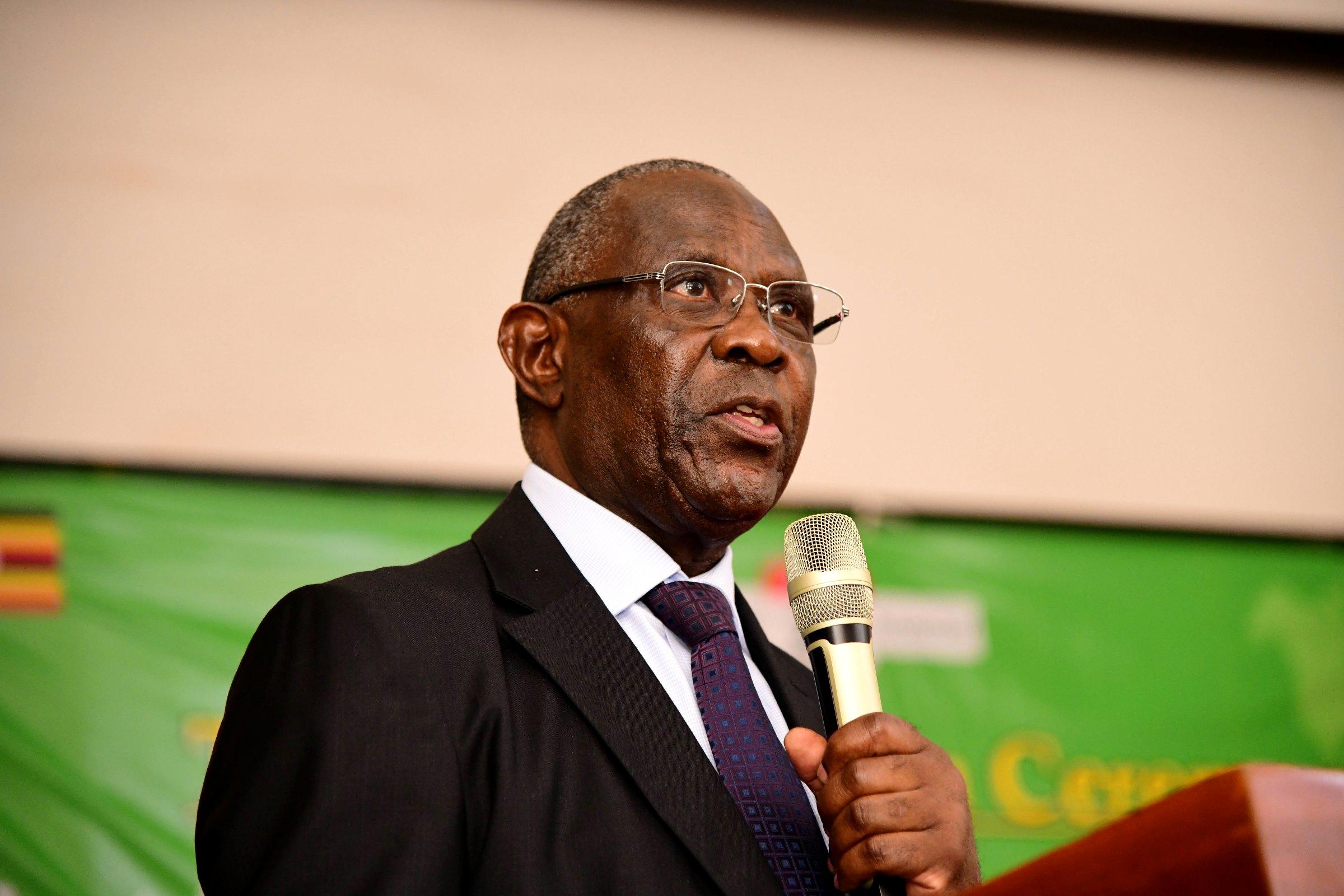 Dr. James Nkata, a University Council Member, represented the Chairperson, Mrs. Lorna Magara. Launch of a US$12.2million Korea International Cooperation Agency (KOICA) funded project to enhance the Distance Education Environment by Hon. Dr. John Chrysostom Muyingo, 27th February 2025, Main Hall, Main Building, Makerere University, Kampala Uganda, East Africa.