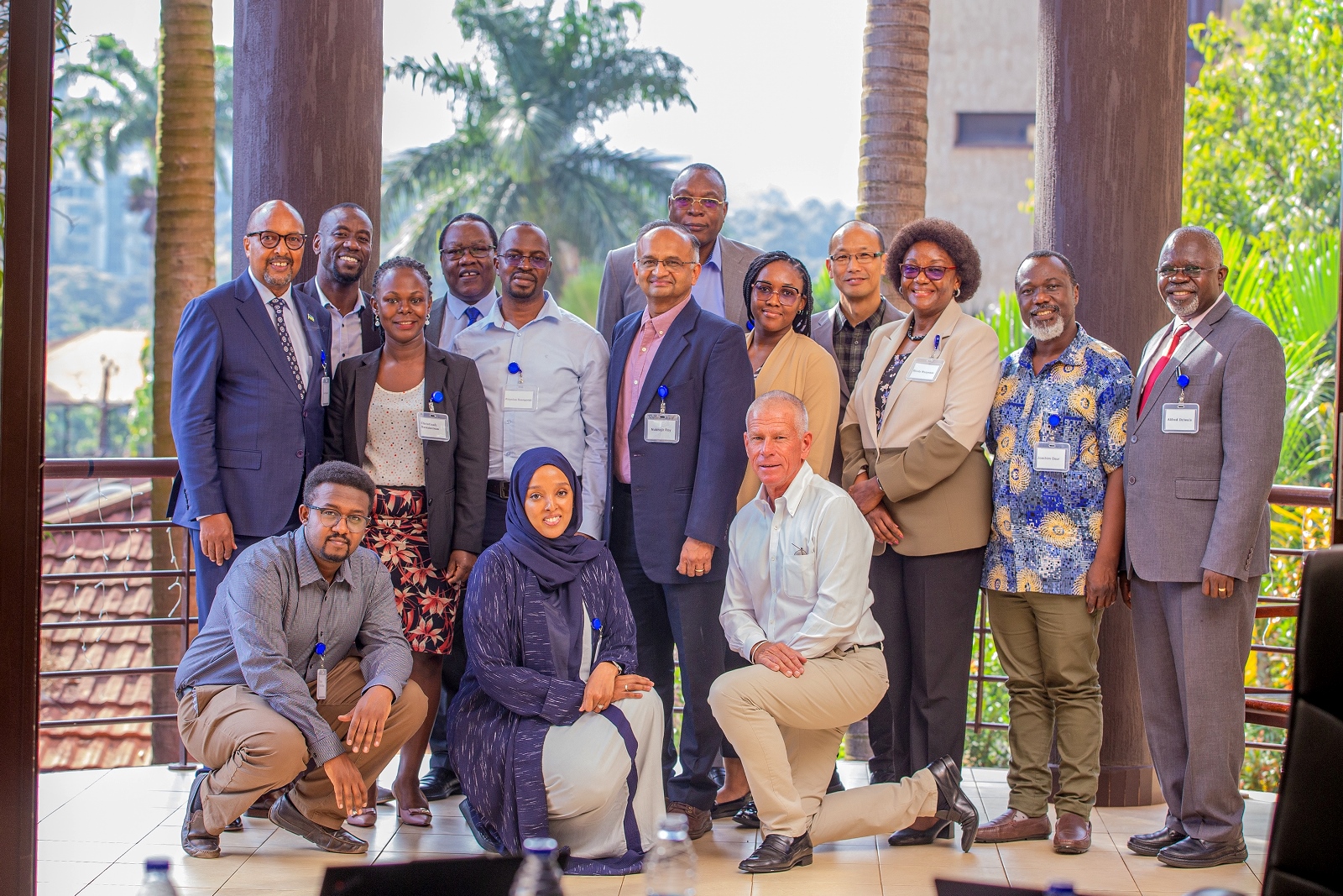 The Dean MakSPH, Prof. Rhoda Wanyenze (3rd Right) with stakeholders at the commencement of conversations on the executive Global Health Diplomacy Program, part of the Africa-Based Global and Regional Health Diplomacy Initiative on 14th November 2024. Makerere University School of Public Health, Kampala Uganda, East Africa.