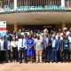 Participants together with the Project Coordinators, Prof. Heinrich Schüle and Prof. John Tabuti (2nd & 3rd R) during the conference at CAES, Makerere University on 17th March 2025. Interim Conference of the Advancing Sustainable Agricultural Value Chains through Strengthening Trans-disciplinary Skills and Cooperation in East African Doctoral Education (ADVALUE) Project co-funded by the European Union, 17th-19th March 2025, College of Agricultural and Environmental Sciences (CAES), Makerere University, Kampala and farm visit to Mr. Sam Mpiira, a dedicated smallholder farmer located in Matugga, Nansana Municipality, Uganda, East Africa.