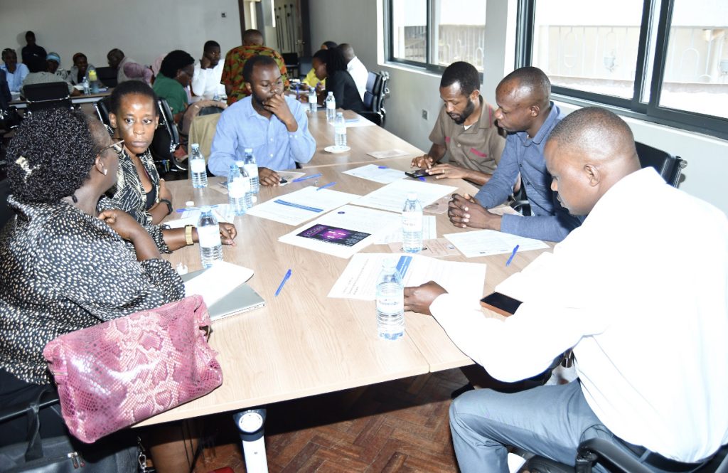 Group one. Department of Geography, Geo-informatics, and Climatic Sciences, Makerere University in collaboration with University of Waterloo and University of Manchester, launch of project titled: The Urban Future Project: Toward Health Equity, Inclusive Governance and Climate Adaptation in African Informal Settlements, and Urban Heat Risk Awareness Raising and Knowledge Exchange and Urban Heat Management Handbook, 6th March 2025, Kampala Uganda, East Africa.