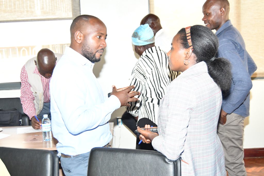 Participants sharing personal experiences. Department of Geography, Geo-informatics, and Climatic Sciences, Makerere University in collaboration with University of Waterloo and University of Manchester, launch of project titled: The Urban Future Project: Toward Health Equity, Inclusive Governance and Climate Adaptation in African Informal Settlements, and Urban Heat Risk Awareness Raising and Knowledge Exchange and Urban Heat Management Handbook, 6th March 2025, Kampala Uganda, East Africa.