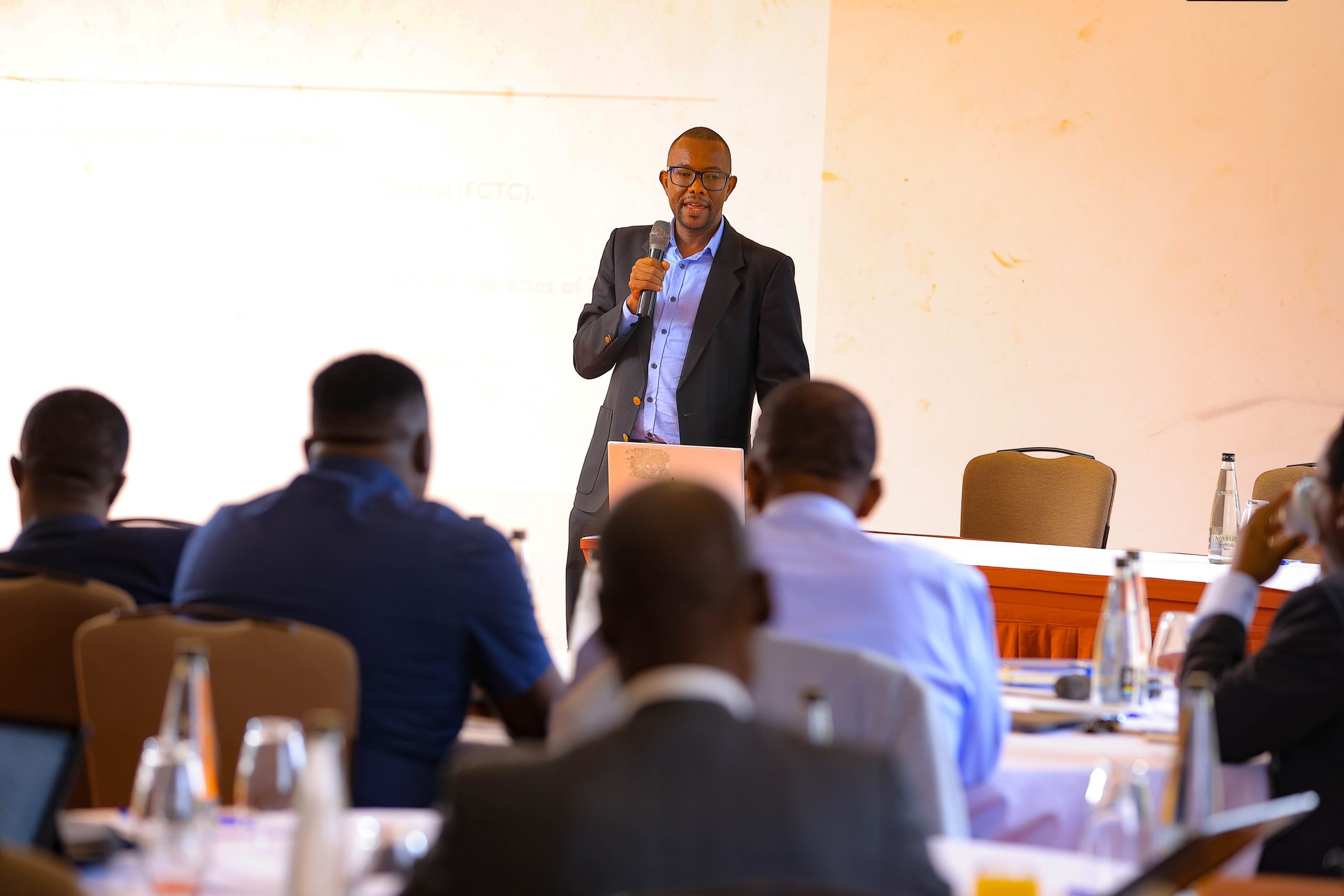 Tough speaking Dr. Henry Zakumumpa, a health systems and NCDs researcher at Makerere University. Makerere University School of Public Health (MakSPH), Kampala Uganda, East Africa.