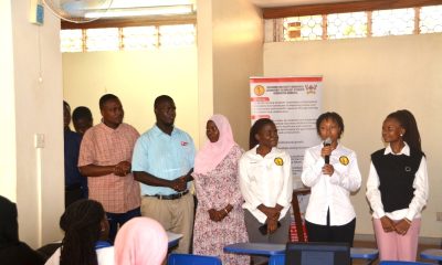 A section of the MUBLISA leadership at the event. Makerere University Biomedical Laboratory Technology Students Association (MUBLISA) transformative mentorship meeting to inspire students to excel in biomedical laboratory technology at the College of Veterinary Medicine, Animal Resources, and Biosecurity (CoVAB), March 2025, Makerere University, Kampala Uganda, East Africa.