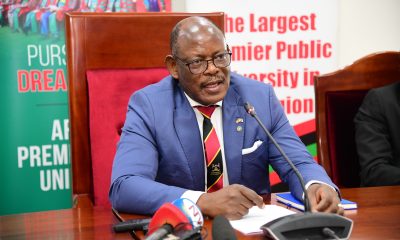 The Vice Chancellor, Prof. Barnabas Nawangwe addresses the Media on various issues, 4th March 2025. Vice Chancellor's Press Briefing, 4th March 2025, Council Room, Main Building, Makerere University, Kampala Uganda, East Africa.