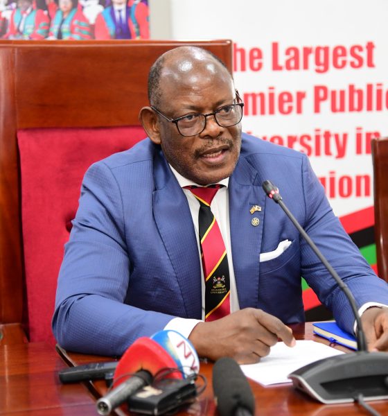 The Vice Chancellor, Prof. Barnabas Nawangwe addresses the Media on various issues, 4th March 2025. Vice Chancellor's Press Briefing, 4th March 2025, Council Room, Main Building, Makerere University, Kampala Uganda, East Africa.