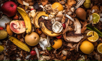 A variety of healthy fruits and vegetables in a colourful heap. Generated by AI
