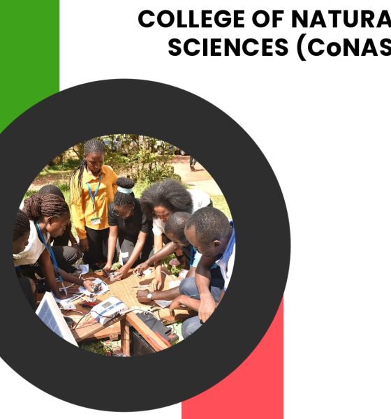 Cover page of the CoNAS Annual Report 2024. College of Natural Sciences, Makerere University, Kampala Uganda, East Africa.