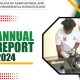 Cover page of the CAES Annual Report 2024. College of Agricultural and Environmental Sciences, Makerere University, Kampala Uganda, East Africa.
