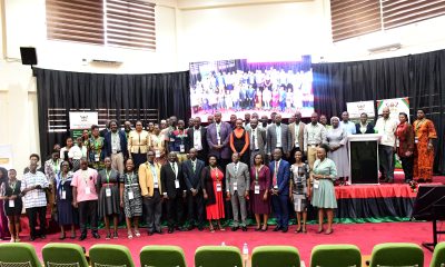 Participants pose for a group photo at the 3rd EATES, held 9th to 10th April 2025. Capacity Building for Research-Based Teacher Education (CABUTE), Norad, NORHED II project, 3rd East African Teacher Education Symposium (EATES), 9th to 10th April 2025, under the theme “Curriculum Development and Decolonization of Education in East Africa.” School of Public Health Auditorium, Makerere University, Kampala Uganda, East Africa.