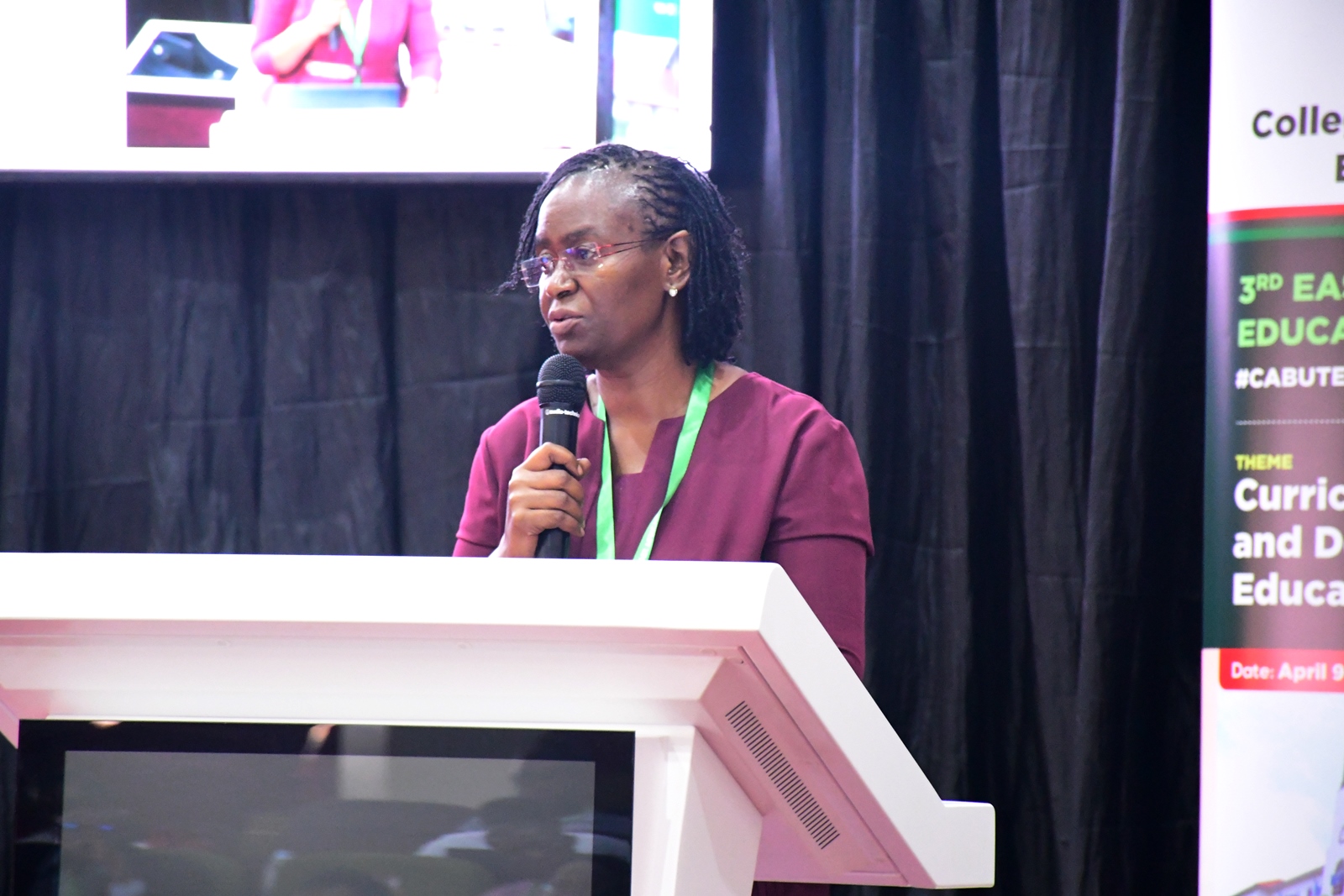 Prof. Proscovia Namubiru Ssentamu. Capacity Building for Research-Based Teacher Education (CABUTE), Norad, NORHED II project, 3rd East African Teacher Education Symposium (EATES), 9th to 10th April 2025, under the theme “Curriculum Development and Decolonization of Education in East Africa.” School of Public Health Auditorium, Makerere University, Kampala Uganda, East Africa.