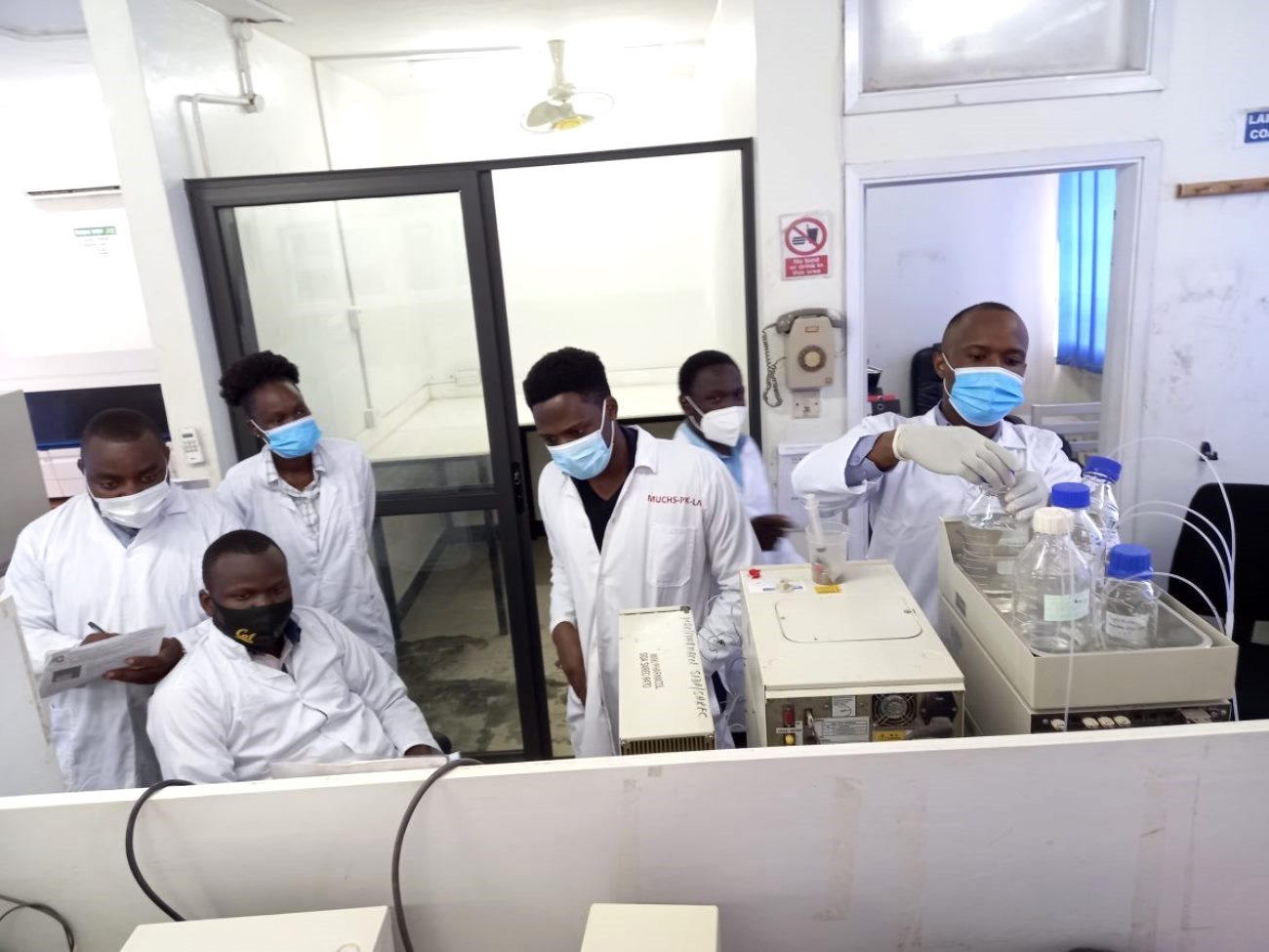 A hands-on session in the Biomedical Engineering Unit Lab. College of Health Sciences (CHS), New Mulago Complex, Makerere University, Kampala Uganda, East Africa.