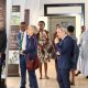 At exhibition site on 16th May 2025. L-R: Amb. Mauro Massoni, Prof. Barnabas Nawangwe, Prof. Cecilia Pennacini, Prof. Alessandro Gusman, Prof. Dominic Dipio (2nd R) and other officials. Makerere University, in collaboration with the University of Turin and the Italian Embassy in Kampala, marked four decades of academic and cultural partnership with a landmark photographic exhibition titled "Connecting Cultures: The Italian Ethnological Mission in the Great Lakes Region" 16th May 2025, Arts Quadrangle, College of Humanities and Social Sciences (CHUSS), Uganda, East Africa.