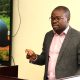 Assoc. Prof. Mike Ibrahim Okumu officially opening the workshop. Environment for Development (EfD) initiative at Makerere University inception workshop for two-year research project aimed at studying energy demand and efficiency among Ugandan households and small and medium enterprises (SMEs), supported by a $30,000 grant from the Carnegie Corporation under the CECAP program, 14th May 2025, EfD Conference Room, Yusuf Lule Central Teaching Facility, Makerere University, Kampala Uganda, East Africa.
