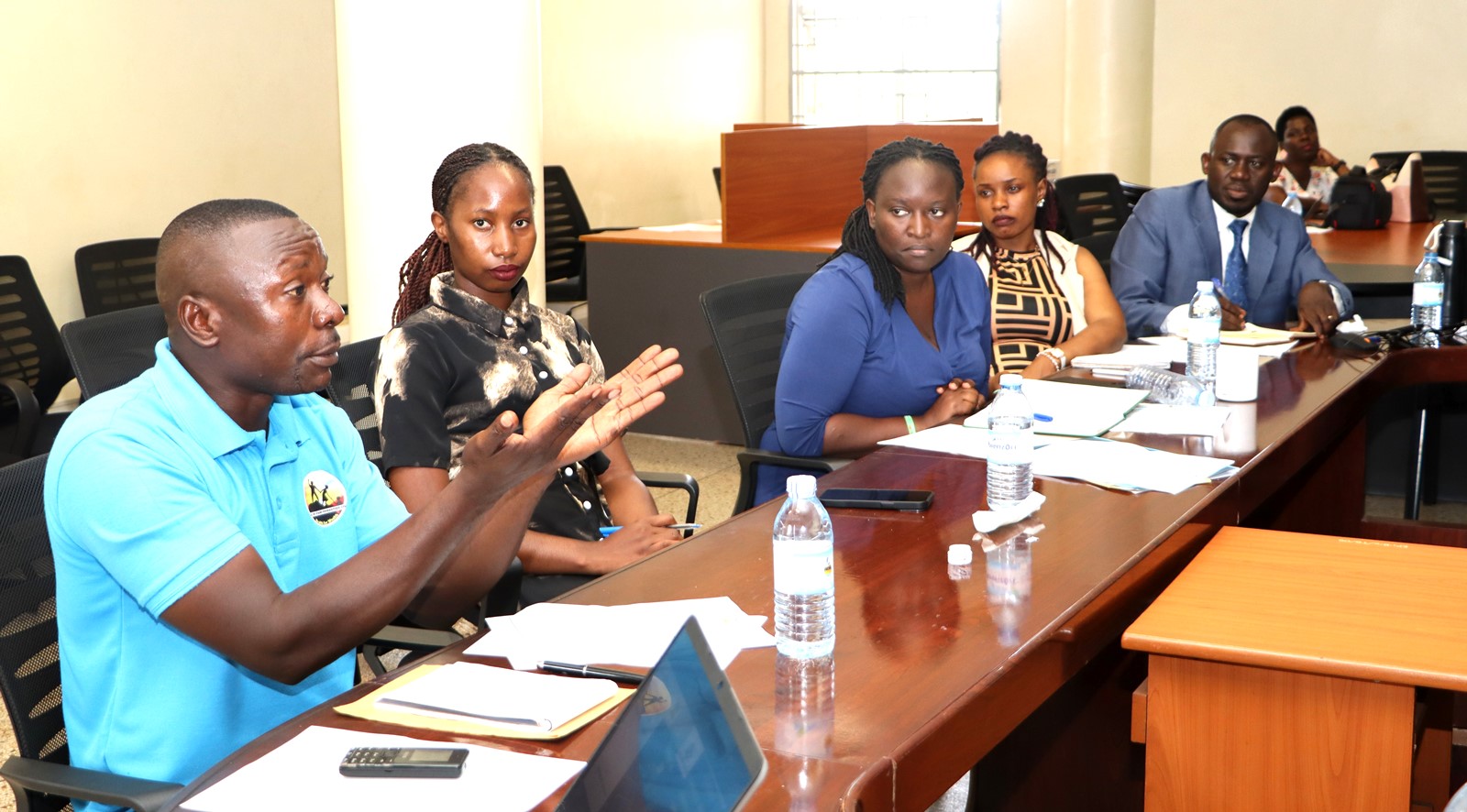 Kironde a secretary for defense at Kalerwe market submits the need for the university to engage with Local Councils. Environment for Development (EfD) initiative at Makerere University inception workshop for two-year research project aimed at studying energy demand and efficiency among Ugandan households and small and medium enterprises (SMEs), supported by a $30,000 grant from the Carnegie Corporation under the CECAP program, 14th May 2025, EfD Conference Room, Yusuf Lule Central Teaching Facility, Makerere University, Kampala Uganda, East Africa.