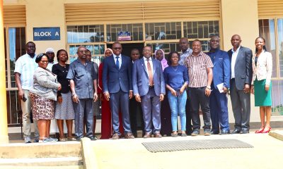 Prof. Victor Murinde and Associate Prof. Ibrahim Mike Okumu with staff and students from CoBAMS and other stakeholders after the meeting. Delegation from the African Economic Research Consortium (AERC) strengthening partnership with the School of Economics through re-engineering economic research, capacity building, policy formulation and collaboration to impact Africa’s development and transformation, College of Business and Management Sciences (CoBAMS), 23rd May 2025, Makerere University, Kampala Uganda.