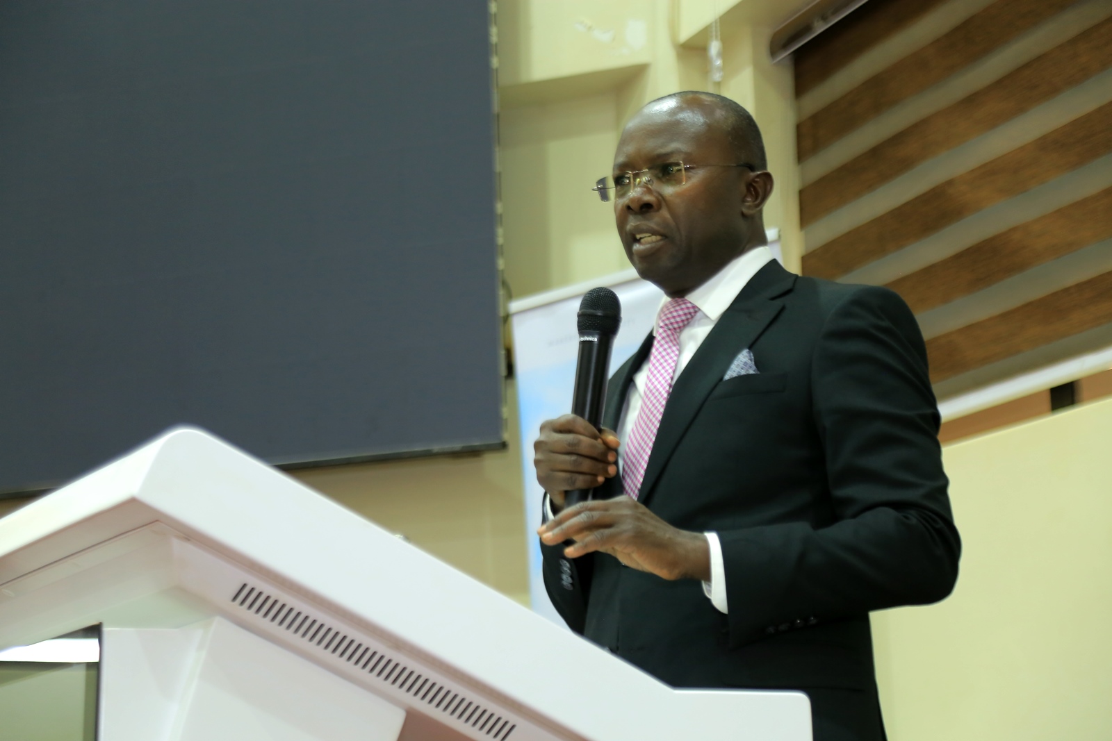 Dr. Muhammad Kiggundu Musoke. Makerere University day two of induction exercise spearheaded by the Directorate of Human Resources for newly appointed staff, whose tenures commenced in the 2024/2025 financial year, 16th May 2025, School of Public Health (MakSPH) Auditorium, Kampala Uganda, East Africa.