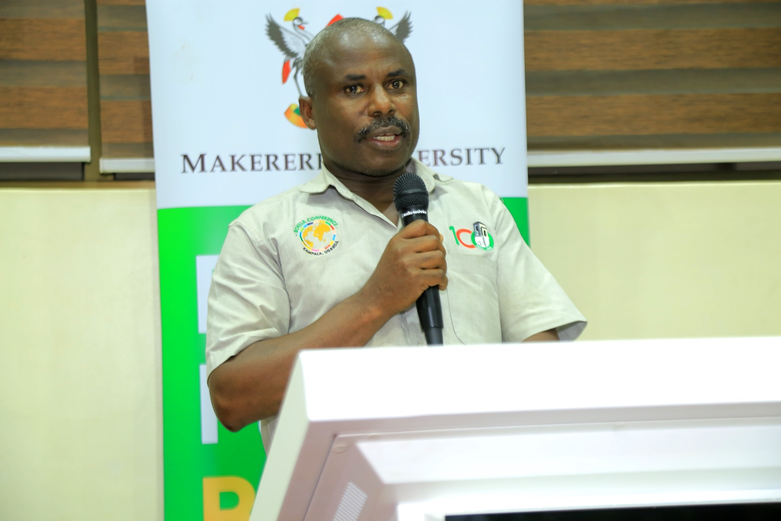 Mr. Deus Tayari Mujuni. Makerere University day two of induction exercise spearheaded by the Directorate of Human Resources for newly appointed staff, whose tenures commenced in the 2024/2025 financial year, 16th May 2025, School of Public Health (MakSPH) Auditorium, Kampala Uganda, East Africa.