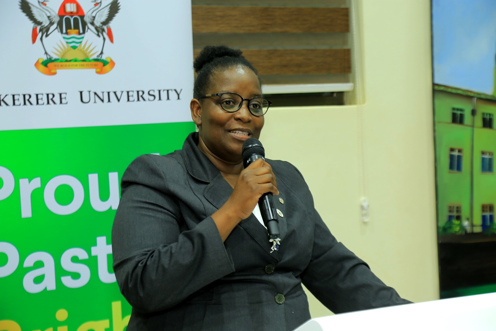 Prof. Helen Nambalirwa Nkabala. Makerere University day two of induction exercise spearheaded by the Directorate of Human Resources for newly appointed staff, whose tenures commenced in the 2024/2025 financial year, 16th May 2025, School of Public Health (MakSPH) Auditorium, Kampala Uganda, East Africa.