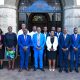 Officials from Makerere and ITC pose for a group photo after the MoU signing. Makerere University signs Memorandum of Understanding (MoU) with the Insurance Training College (ITC) to be implemented through the College of Business and Management Sciences (CoBAMS) aimed at enhancing professional training, research, and industry engagement in the fields of actuarial science and insurance, 6th May 2025, Main Building, Makerere University, Kampala Uganda, East Africa.