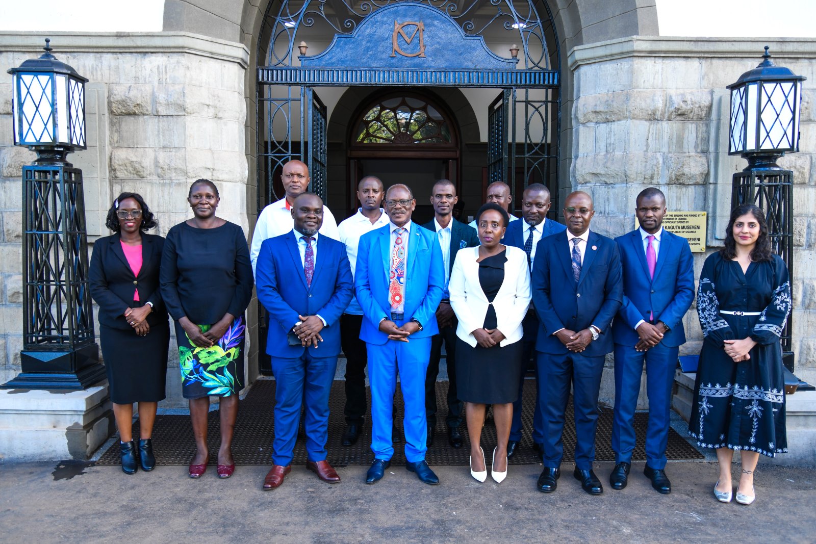 Officials from Makerere and ITC pose for a group photo after the MoU signing. Makerere University signs Memorandum of Understanding (MoU) with the Insurance Training College (ITC) to be implemented through the College of Business and Management Sciences (CoBAMS) aimed at enhancing professional training, research, and industry engagement in the fields of actuarial science and insurance, 6th May 2025, Main Building, Makerere University, Kampala Uganda, East Africa.