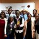 Winners of the Inter-college debates Daphine Kemigisha and Jibiril Ssekandi (School of Law) pose for a photo with debaters and the GRCs of the Debate Union. Organised by the Makerere Debating Union – a student-led initiative, the Inter-college Debate Tournament was held on 11th and 12th April 2025 with a vision to leave no student behind by nurturing a community of confident, articulate, and visionary leaders who will drive positive change in society. Makerere University, Kampala Uganda, East Africa.