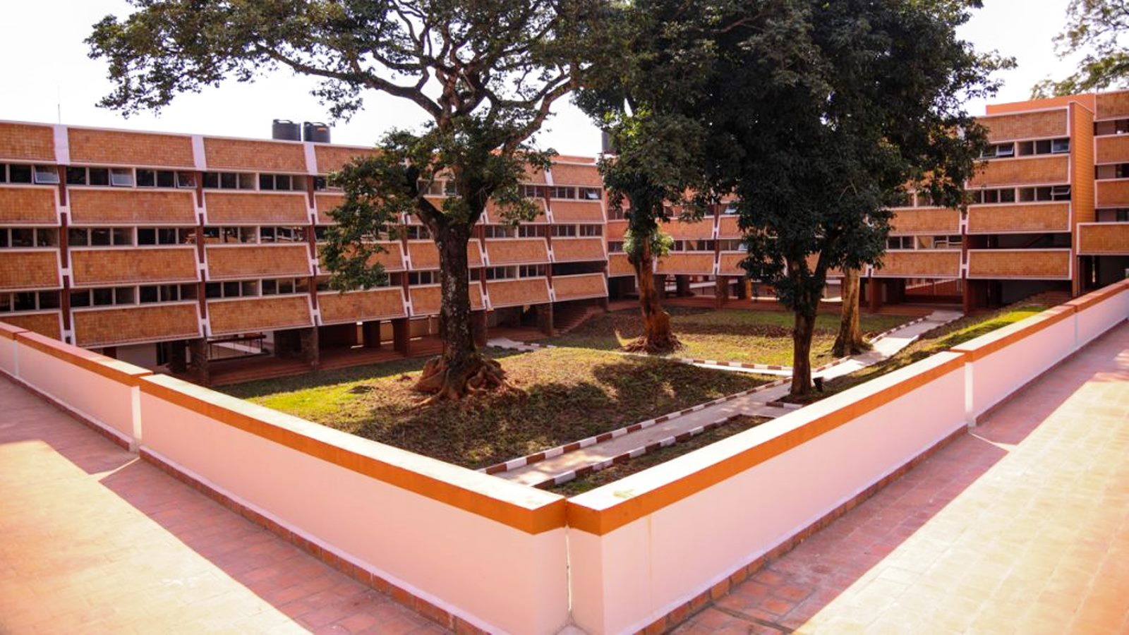 A section of the renovated Lumumba Hall. Date taken: 26th July 2024. Makerere University, Kampala Uganda, East Africa.