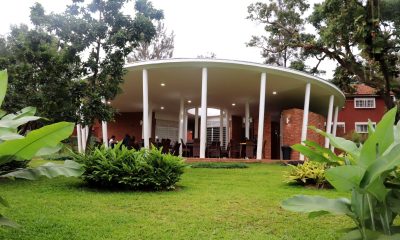 The Okot p'Bitek Pavilion, Makerere Institute of Social Research (MISR) engulfed in greenery. Kampala Uganda, East Africa.