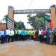 CAES staff at the refurbished main gate at MUARIK. The gate was officially commissioned by the Vice Chancellor, represented by the DVCAA, Prof. Buyinza Mukadasi on 30th May 2025. College of Agricultural and Environmental Sciences (CAES) refurbishment of Makerere University Agricultural Research Institute Kabanyolo (MUARIK) Main Gate by students from both CAES and the College of Engineering, Design, Art, and Technology (CEDAT), official opening, 30th May 2025, Wakiso Uganda, East Africa.